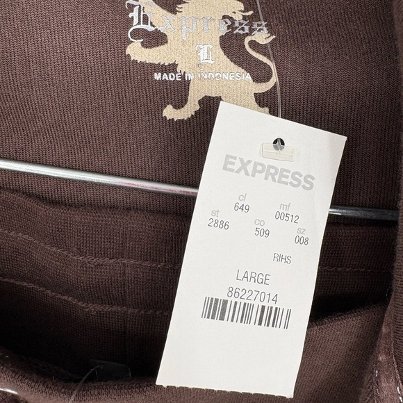 Express Brown Velour Tracksuit - Picture 9 of 10